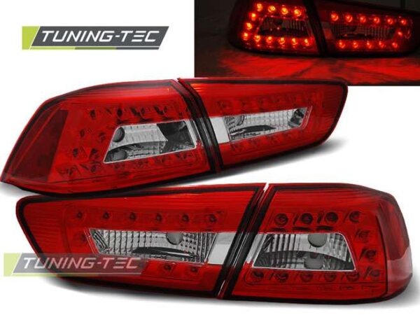 MITSUBISHI LANCER 8 SEDAN 08-11 Κόκκινο Λευκό LED Mitsubishi Lancer Evo Mk8 [2001-2003]