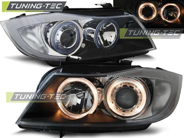Φανάρια ANGEL EYES Μαύρο για BMW E90/E91 03.05-08.08 BMW 3 (E90/E91/E92/E93) [2005-2013]