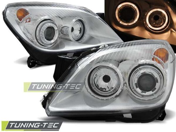 OPEL ASTRA H 03.04-09 ANGEL EYES χρωμίου Opel Astra H [2004-2009]