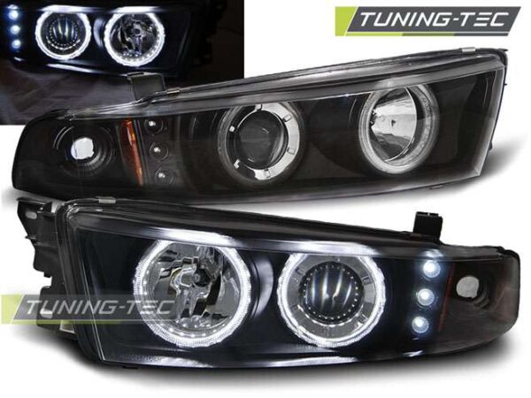 MITSUBISHI GALANT 8 (EA0) 96-06 ANGEL EYES Μαύρο CCFL Mitsubishi Lancer Evo Mk8 [2001-2003]