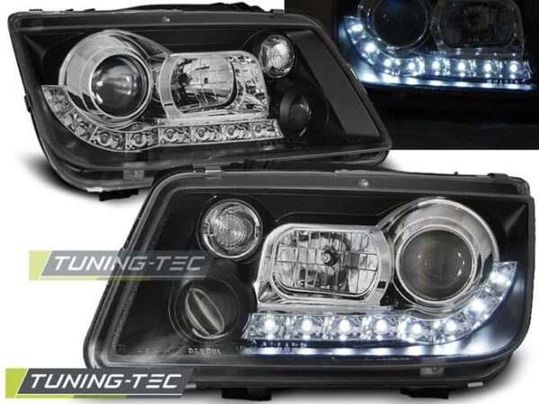 Φανάρια DAYLIGHT Μαύρο για VW BORA 09.98-05.05 Volkswagen Bora