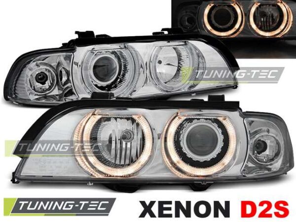 XENON Φανάρια ANGEL EYES χρωμίου για BMW E39 09.95-06.03 BMW 5 (E39) [1996-2003]
