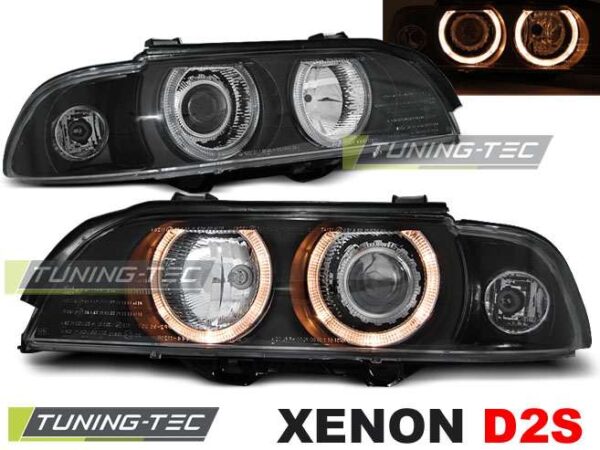 XENON Φανάρια ANGEL EYES Μαύρο για BMW E39 09.95-06.03 BMW 5 (E39) [1996-2003]