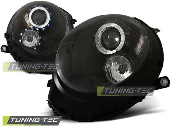 Φανάρια ANGEL EYES Μαύρο για BMW MINI (COOPER) 06-14 Mini Cooper (R56/R57) [2006-2013]