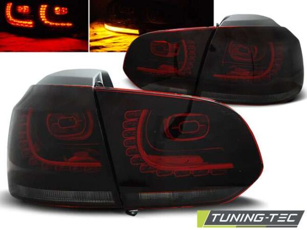 Πίσω φανάρια  led Κόκκινο SMOKE για VW GOLF 6 10.08-12 Volkswagen Golf Mk6 [2008-2013]