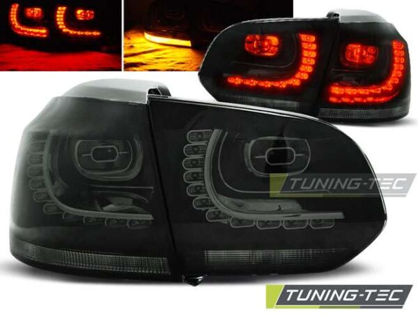 Πίσω φανάρια  led SMOKE για VW GOLF 6 10.08-12 Volkswagen Golf Mk6 [2008-2013]