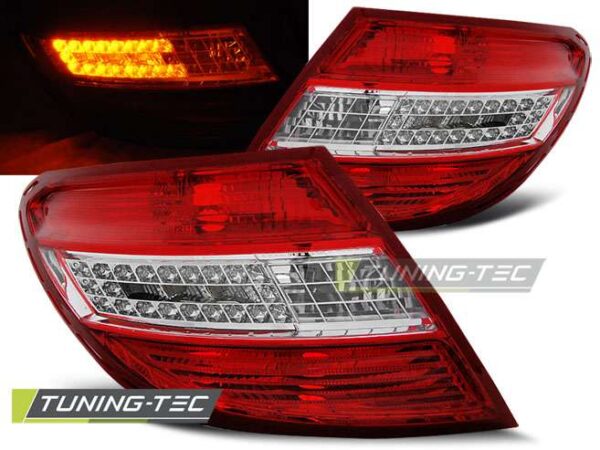 Πίσω φανάρια  led Κόκκινο Λευκό για MERCEDES C-KLASA W204 SEDAN 07-10 Mercedes C Class (W204) [2007-2014]