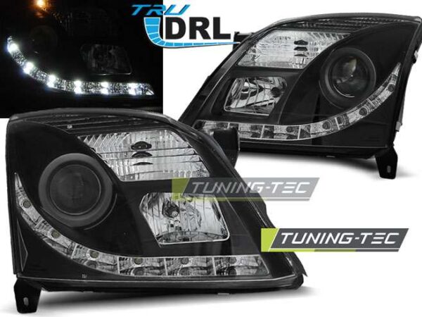 OPEL VECTRA C 04.02-08.05 TRU DRL Μαύρο Opel Vectra C [2002-2008]