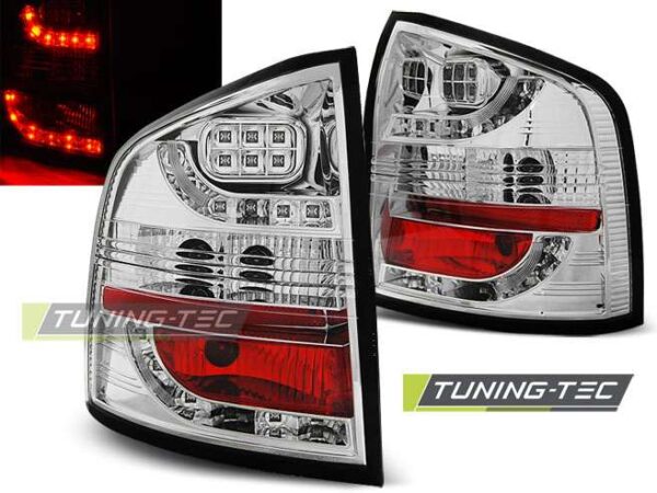 Πίσω φανάρια  led χρωμίου για SKODA OCTAVIA II KOMBI 04-12 Skoda Octavia Mk2 [2004-2013]