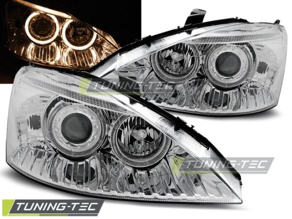 FORD FOCUS 11.01-10.04 ANGEL EYES χρωμίου Ford Focus Mk1 [1998-2004]