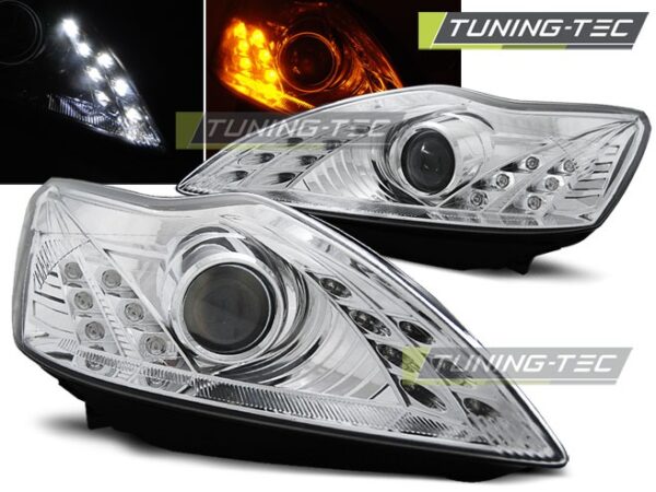 FORD FOCUS 02.08-10 DAYLIGHT χρωμίου Ford Focus MK2 [2004-2011]