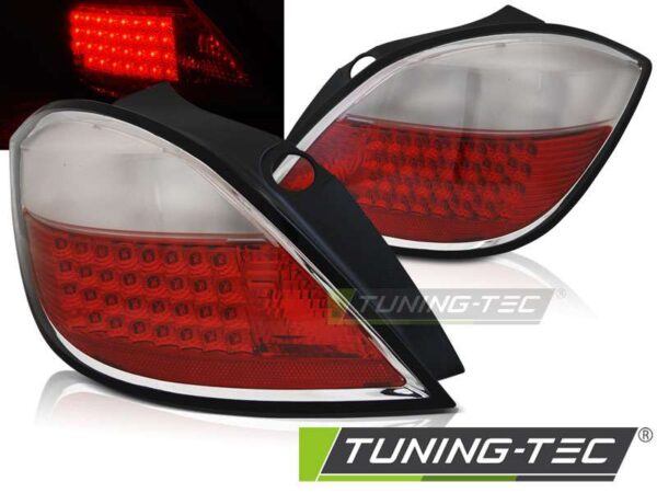 OPEL ASTRA H 03.04-09 5D Κόκκινο Λευκό LED Opel Astra H [2004-2009]
