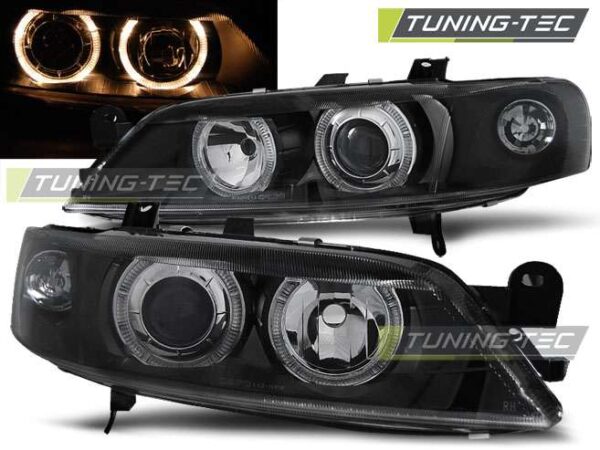 OPEL VECTRA B 99-02 ANGEL EYES Μαύρο Opel Vectra B [1995-2002]