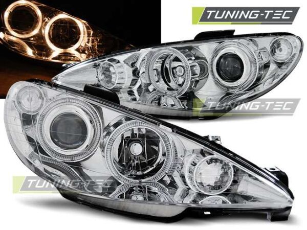 PEUGEOT 206 02-ANGEL EYES χρωμίου Peugeot 206 [1998-2013]