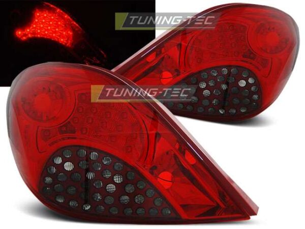 PEUGEOT 207 3D/5D 05.06-06.09 Κόκκινο SMOKE LED Peugeot 207 [2006-2012]