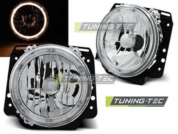 Φανάρια ANGEL EYES χρωμίου για VW GOLF II 2 08.83-08.91 Volkswagen Golf Mk2 [1984-991]