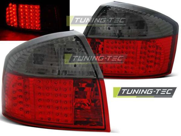Πίσω φανάρια  led Κόκκινο SMOKE για AUDI A4 10.00-10.04 Audi A4 (B6) [2001-2004]