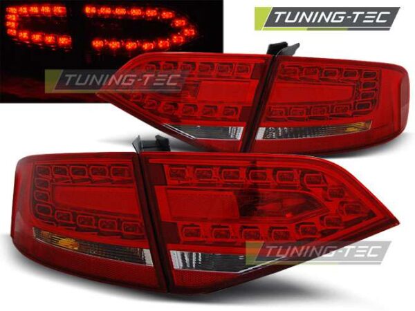 Πίσω φανάρια  led Κόκκινο Λευκό για AUDI A4 B8 08-11 SEDAN Audi A4 (B8) [2008-2015]