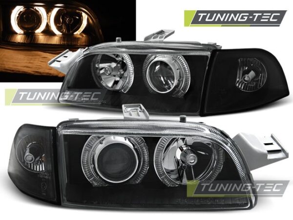 FIAT PUNTO 1 11.93-09.99 ANGEL EYES Μαύρο Fiat Punto Mk1 [1993-1999]