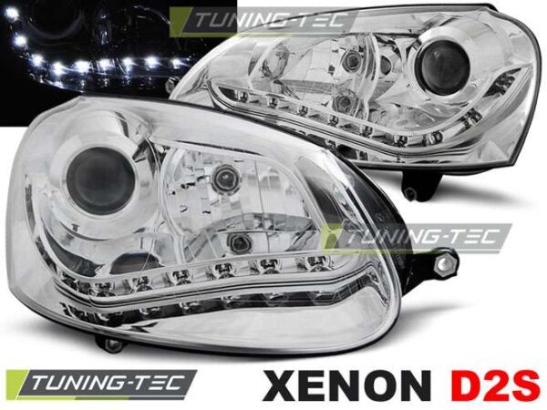 XENON Φανάρια χρωμίου για VW GOLF 5 Volkswagen Golf Mk5 [2003-2008]
