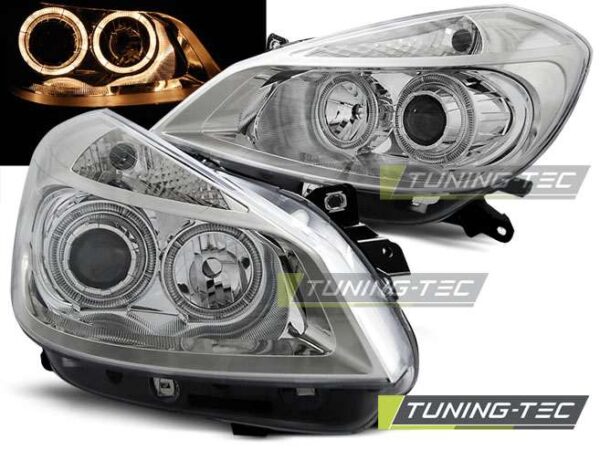 RENAULT CLIO 3 05-09 χρωμίου ANGEL EYES Renault Clio Mk3 [2005-2012]