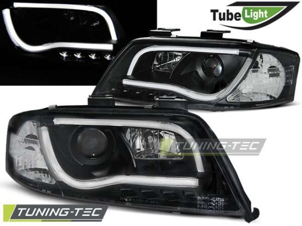 Φανάρια TUBE LIGHT Μαύρο για AUDI A6 05.97-05.01 Audi A6 1997–2004