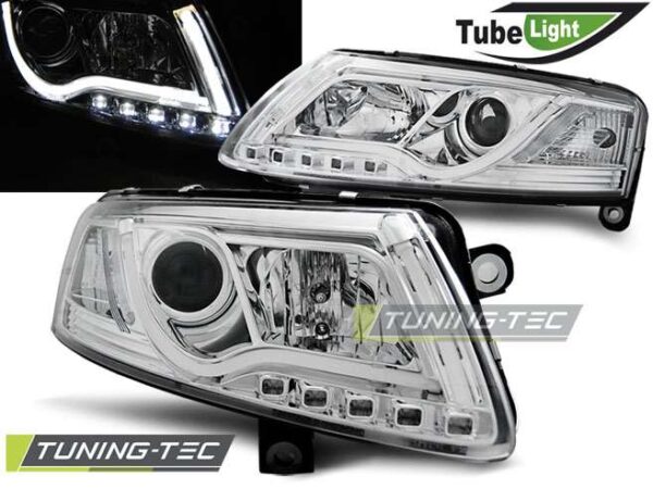 Φανάρια TUBE LIGHT χρωμίου για AUDI A6 C6 04.04-08 Audi A6 2004–2011