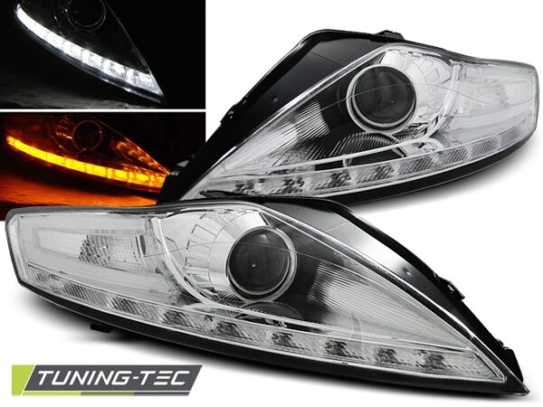 FORD MONDEO 07.07-11.10 DAYLIGHT χρωμίου LED INDICATOR Ford Mondeo Mk4 [2007-2013]