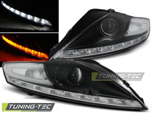 FORD MONDEO 07.07-11.10 DAYLIGHT Μαύρο LED INDICATOR Ford Mondeo Mk4 [2007-2013]