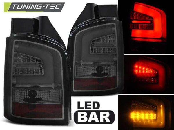 Πίσω φανάρια  led SMOKE για VW T5 04.03-09 Volkswagen Transporter T5 [2003-2015]