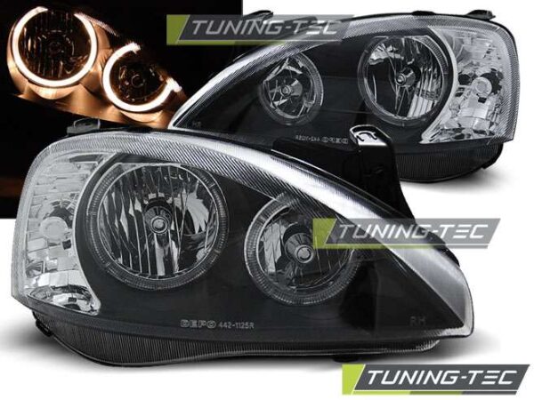 OPEL CORSA C 11.00-09.06 ANGEL EYES Μαύρο Opel Corsa C [2000-2006]