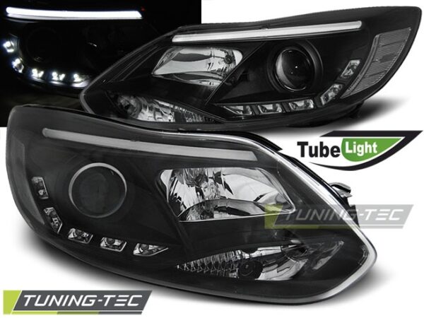 FORD FOCUS MK3 11- 10.14  TUBE LIGHTS Μαύρο Ford Focus Mk3 [2011-2018]
