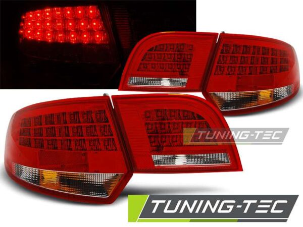 Πίσω φανάρια  led Κόκκινο Λευκό για AUDI A3 8P 04-08 SPORTBACK Audi A3 (8P) [2003-2012]