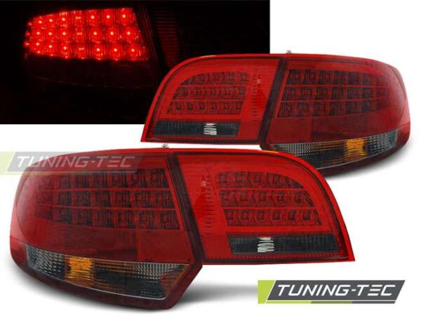 Πίσω φανάρια  led Κόκκινο SMOKE για AUDI A3 8P 04-08 SPORTBACK Audi A3 (8P) [2003-2012]