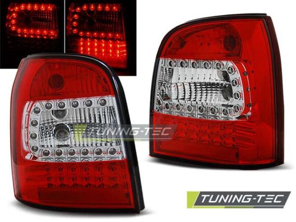 Πίσω φανάρια  led Κόκκινο Λευκό για AUDI A4 94-01 AVANT Audi A4 (B5) [1995-2001]