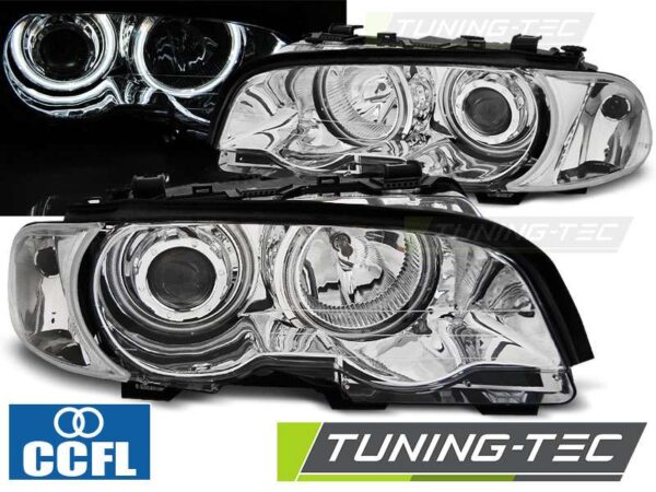 Φανάρια ANGEL EYES CCFL χρωμίου για BMW E46 04.99-03.03 COUPE CABRIO BMW 3 (E46) [1998-2005]
