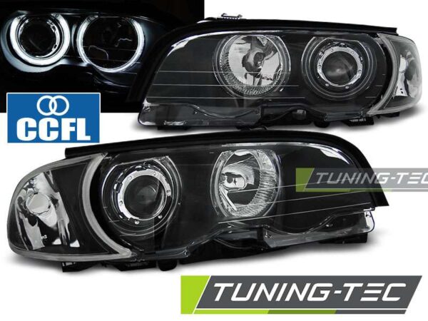 Φανάρια ANGEL EYES CCFL Μαύρο για BMW E46 04.99-03.03 COUPE CABRIO BMW 3 (E46) [1998-2005]
