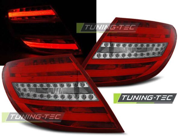 Πίσω φανάρια  led Κόκκινο Λευκό για MERCEDES C-KLASA W204 SEDAN 07-10 Mercedes C Class (W204) [2007-2014]