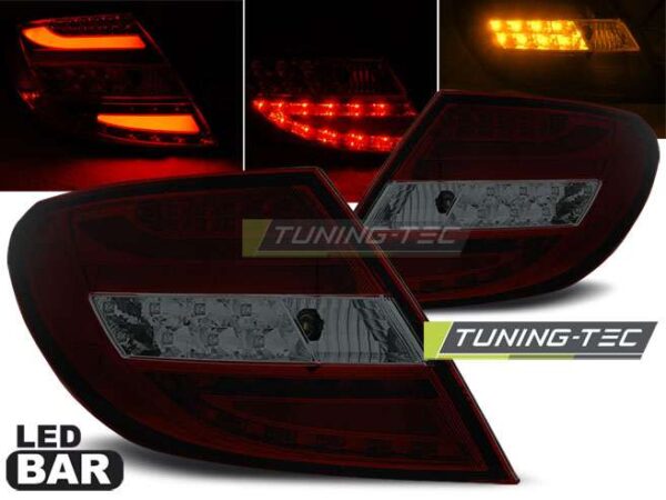 Πίσω φανάρια  led Κόκκινο SMOKE για MERCEDES C-KLASA W204 SEDAN 07-10 Mercedes C Class (W204) [2007-2014]