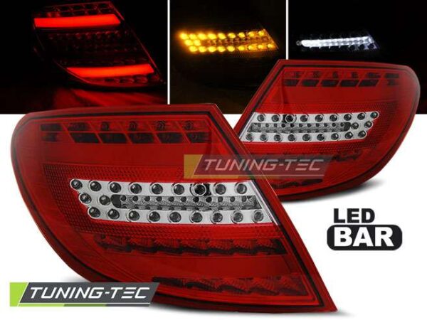 Πίσω φανάρια  led Κόκκινο Λευκό για MERCEDES C-KLASA W204 SEDAN 07-10 Mercedes C Class (W204) [2007-2014]