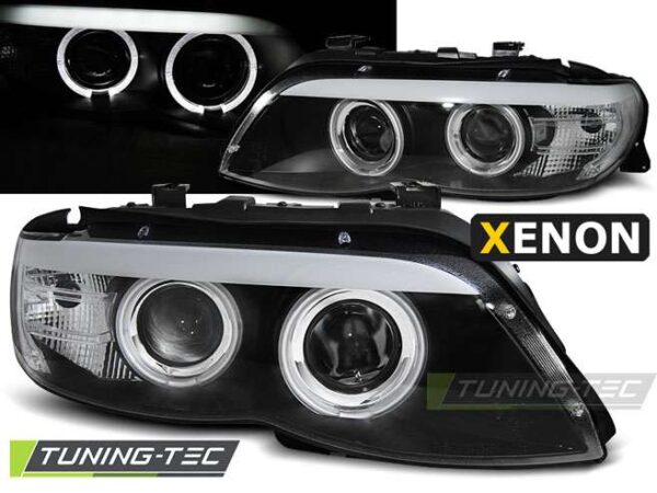 XENON Φανάρια ANGEL EYES Μαύρο για BMW X5 E53 11.03-06 BMW X5 (E53) [1999-2006]