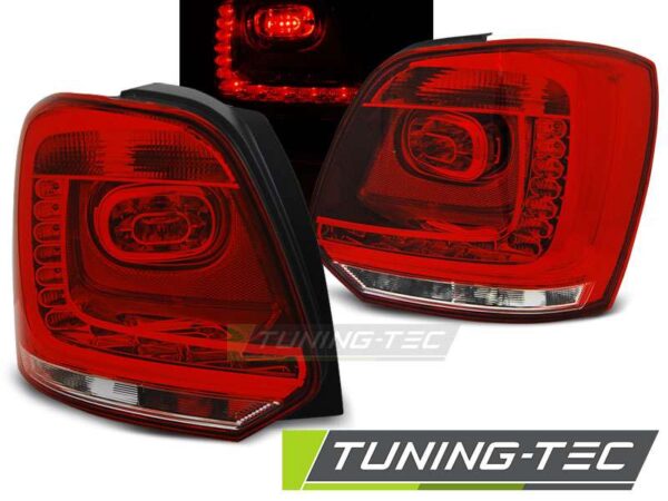 Πίσω φανάρια  led Κόκκινο Λευκό για VW POLO 09-14 Volkswagen Polo Mk5 [2009-2017]