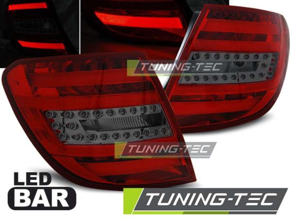 Πίσω φανάρια  led Κόκκινο SMOKE για MERCEDES C-KLASA W204 KOMBI 07-10 Mercedes C Class (W204) [2007-2014]