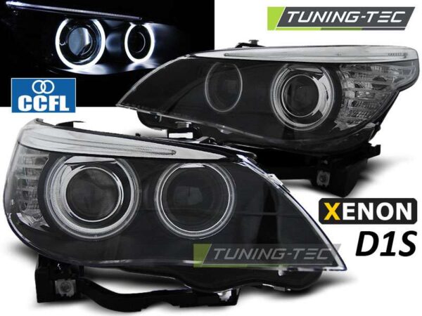 XENON Φανάρια D1S ANGEL EYES CCFL Μαύρο για BMW E60/E61 05-07 BMW 5 (Ε60/E61) [2003-2010]