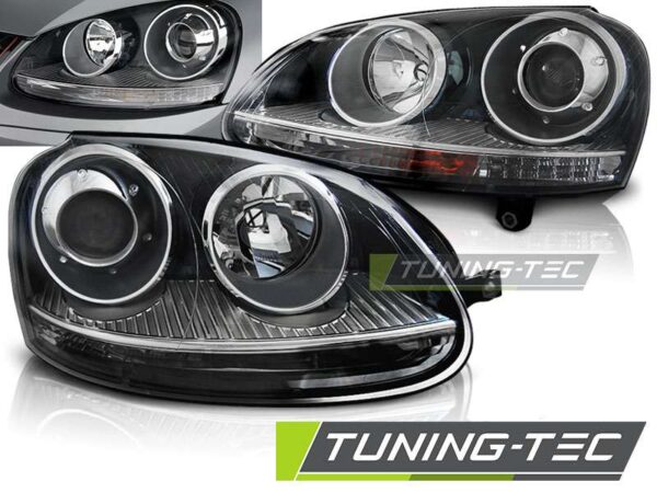 Φανάρια SPORT Μαύρο για VW GOLF 5 10.03-09 Volkswagen Golf Mk5 [2003-2008]