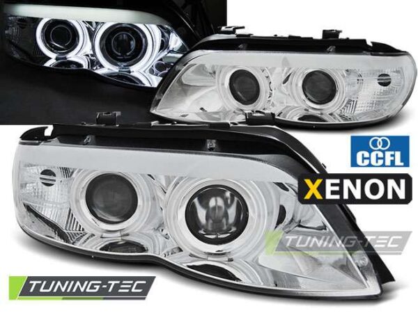 XENON Φανάρια ANGEL EYES CCFL χρωμίου για BMW X5 E53 11.03-06 BMW X5 (E53) [1999-2006]