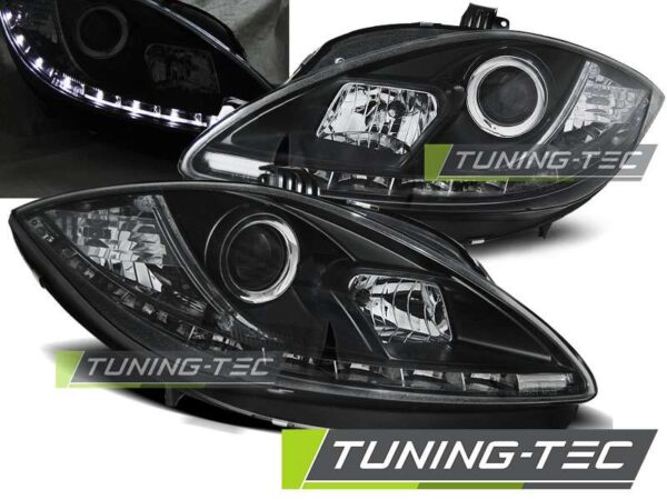 Φανάρια DAYLIGHT Μαύρο για SEAT LEON ALTEA 09-12 Seat Leon (1P) [2005-2012]