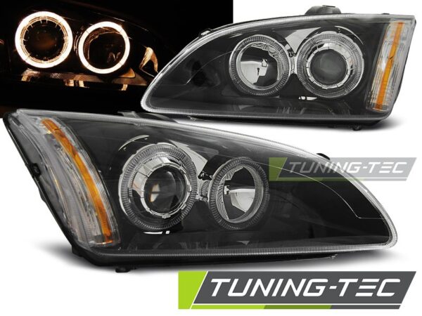 FORD FOCUS II 09.04-01.08 ANGEL EYES Μαύρο Ford Focus MK2 [2004-2011]