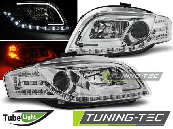 Φανάρια TUBE LIGHT χρωμίου για AUDI A4 B7 11.04-03.08 Audi A4 (B7) [2004-2008]