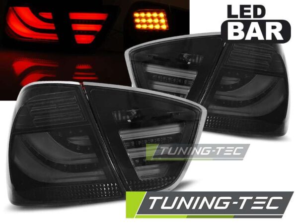 Πίσω φανάρια  led SMOKE Μαύρο για BMW E90 03.05-08.08 BMW 3 (E90/E91/E92/E93) [2005-2013]